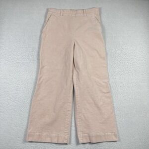& Other Stories Pants Womens Size 10 Pink Corduroy‎ Wide Leg Wale Trendy Casual